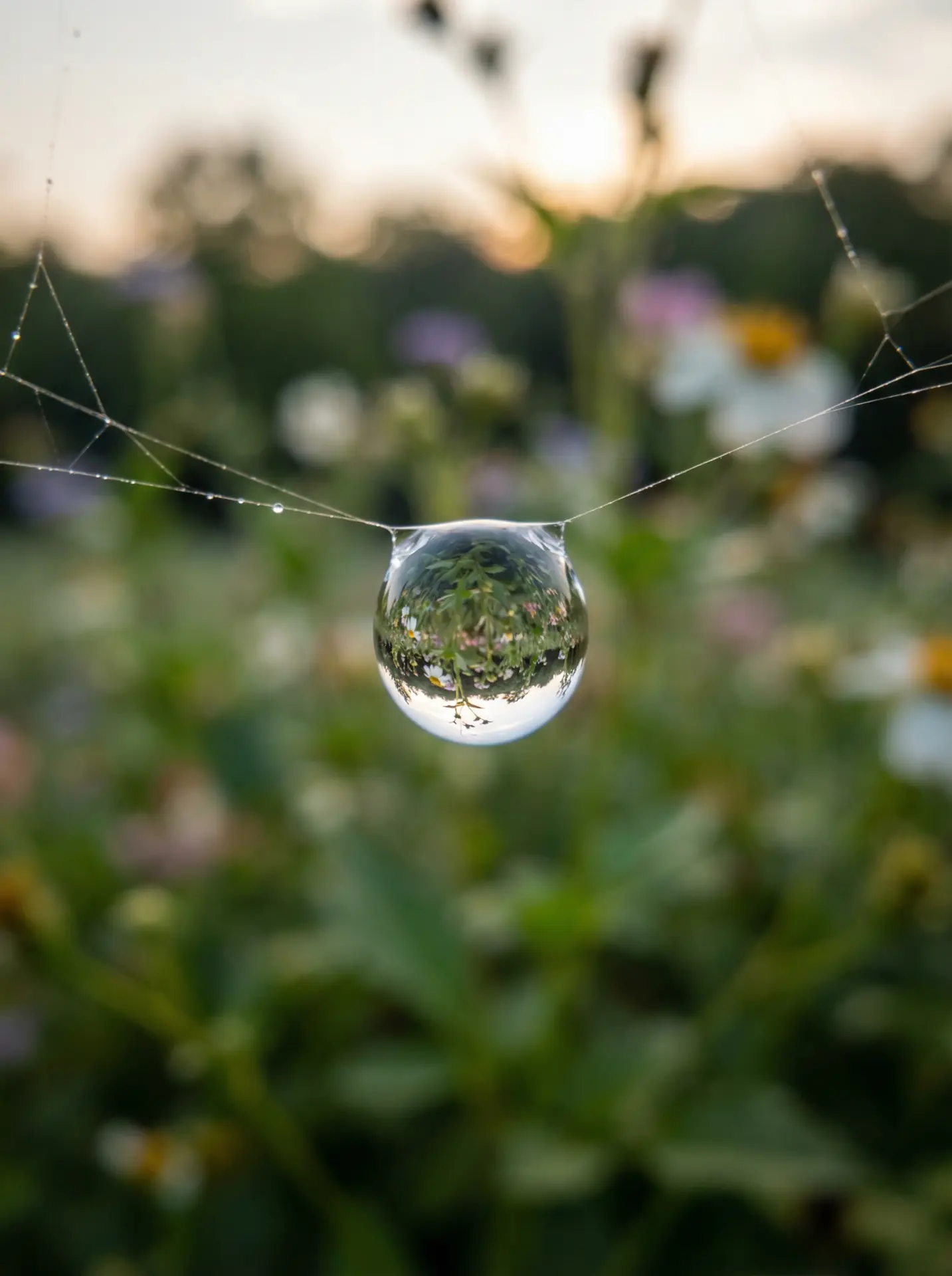 流氓软件 精选 - 蛛网露珠微距摄影